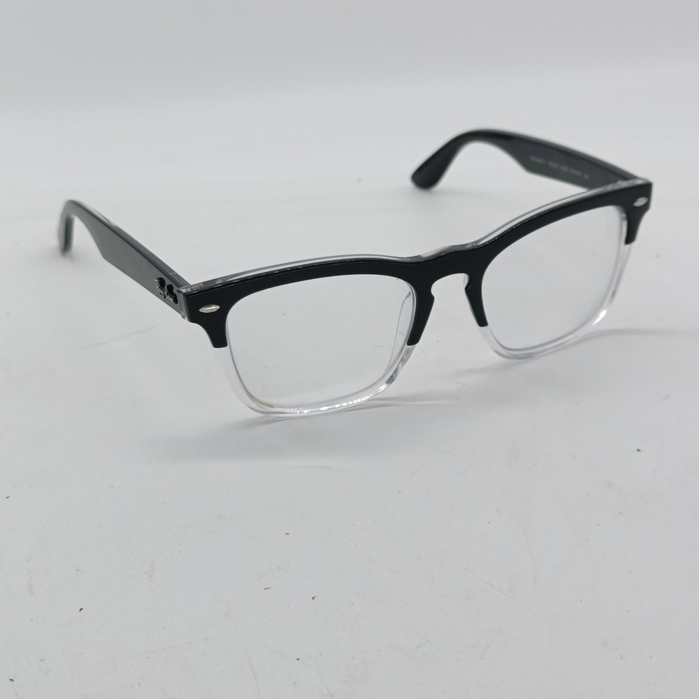 Ray-Ban RB4487-V Steve 8193 Black Clear 51-18-145 Browline Frames Only #35